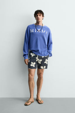 CAMISETA ESTRUCTURA WAFFLE MIAMI / Azul