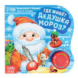Книга музыкальная Дом Дедушки Мороза, 10 стр.