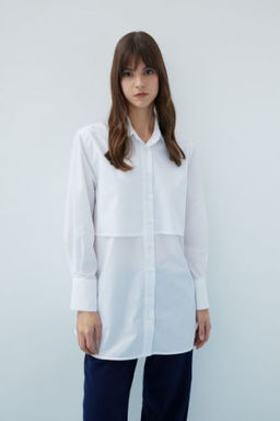 Relax Fit Terry Cotton Uzun Kollu Gomlek Tunik