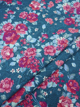 Фланель Элайна цв.морская волна, ш.1.5м, хлопок-92%, вискоза-8%, 180гр/м.кв - Купава фото 2