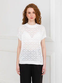 Блузка вязаная