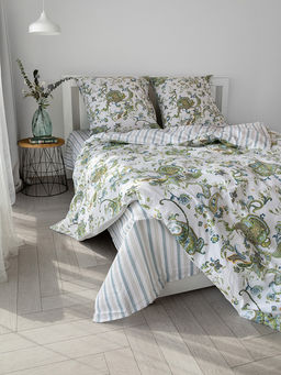 Комплект постельного белья 1,5-спальный белый бязь