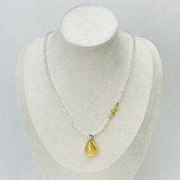 Колье из Горного Хрусталя и Рутилового кварца (Волосатик)