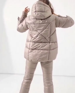 Зимняя куртка с вязанной отделкой - А+б коллекция фото 13