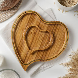 Менажница Доляна Цветение, 2 секции, d=26 см, бамбук  фото 2