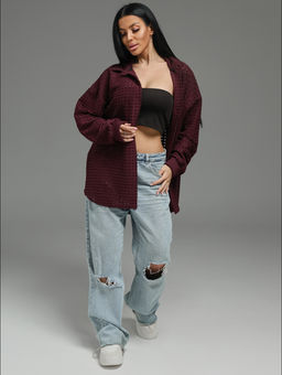 Стелла рубашка женская (шоколад) - Lovetex фото 21