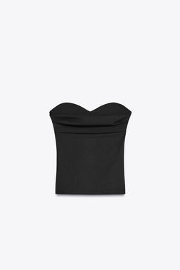TEXTURED BANDEAU TOP - Zara фото 7