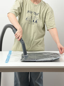 Цена за 3 шт. Вакуумный пакет для хранения вещей Доляна, 30×40 см, прозрачный