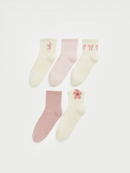 ?i?ekli Kad?n Soket ?orap 5li