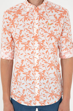 Мужская рубашка с длинным рукавом цвета экрю Неожиданная скидка в корзине - U.s. polo assn фото 6