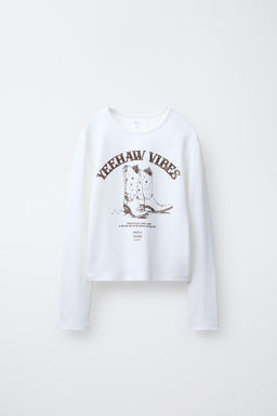 COWGIRL SLOGAN T-SHIRT