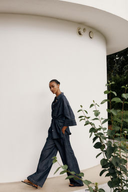 LINEN BLEND SAFARI SHIRT - Zara фото 12