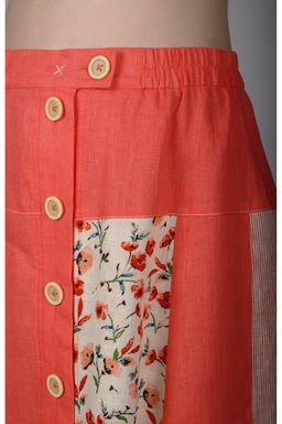 Оригинальная юбка 100% лен