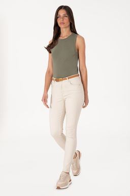 Kad_n Koyu Haki Kolsuz Bisiklet Yaka Basic Ti__rt Sepette S_rpriz _ndirim - U.s. polo assn фото 4