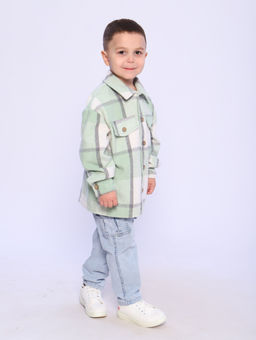 РБ012 Рубашка "Бавария" 3 (фисташковый; белый)