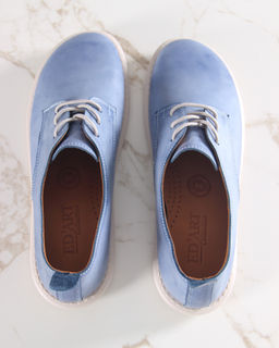 Туфли 181.ОКСЕbe.Вакса джинс+бежевый