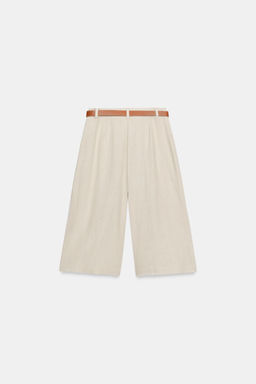 BERMUDA LARGA CINTUR?N / Beige claro - Zara фото 8
