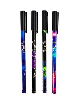 Цена за 12 шт. Ручка гелевая стираемые чернила, 0.5 мм, стержень синий Знаки зодиака, МИКС