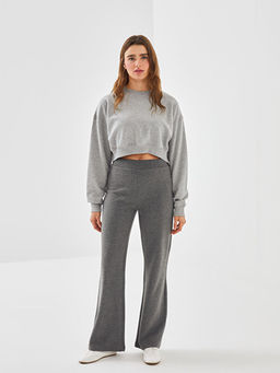 Beli Lastikli Kad?n Triko Pantolon