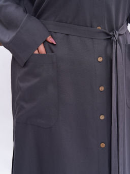 Платье-рубашка из льна TPP39352GRY23