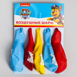 Шар воздушный "Друзья", 12 дюйм, латексный, 5 штук, Щенячий патруль