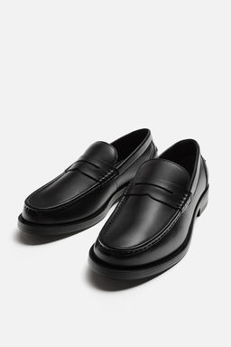 LEATHER PENNY LOAFERS - Zara фото 4