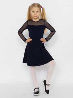 CRB wear/CWJG 63598-41 Джемпер для девочки,темно-синий/Ex.Cherubino  фото 2