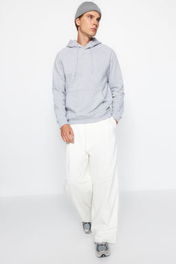 TRENDYOL MAN Gri Regular/Normal Kesim Kapusonlu Ici Polar/S?cak Tutan Sweatshirt TMNAW23SW00194 - Trendyolmilla фото 38