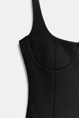 VESTIDO CORTO INTERLOCK / Negro - Zara фото 8