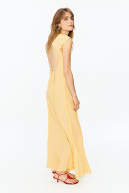 Vestido de espalda descubierta con volantes - H&m фото 2