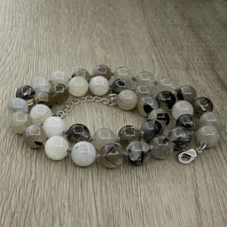 Волосатик, круглые 10мм, бусы 45..49см - Agat77 фото 2