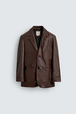 LEATHER BLAZER LIMITED EDITION - Zara фото 15