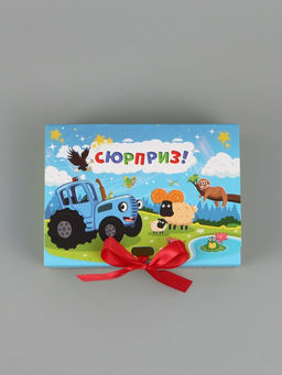 Цена за 3 шт. Коробка подарочная «Синий трактор», 16,5 х 12 х 5 см