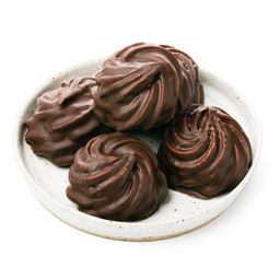 Зефир ванильный в темном шоколаде вес 1 кг