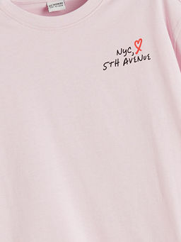 NYC Yaz? Bask?l? K?z ?ocuk Ti??rt