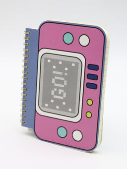 Блокнот на спирали (B6) "Retro joystick", pink (13*18)