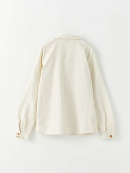 F?rf?r Detayl? Uzun Kollu Kadife K?z ?ocuk G?mlek - Waikiki фото 3