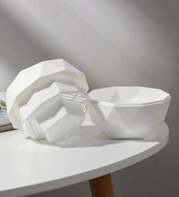 Кашпо Топаз (0,45л) Цв. Белый (Арт. КШ-9110) - Вмс фото 3