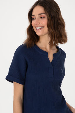 Kad_n Lacivert Pijama Tak_m_ Sepette S_rpriz _ndirim - U.s. polo assn фото 2