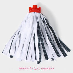 Насадка для швабры ленточная Доляна Полоски, микрофибра, 3088 см, МИКС  фото 2