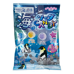 Карамель ассорти со вкусом содовой с добавлением морской соли Senjaku, Япония, 80 г Акция
