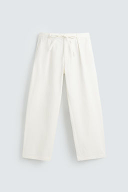 RELAXED FIT PLEATED TROUSERS - Zara фото 13