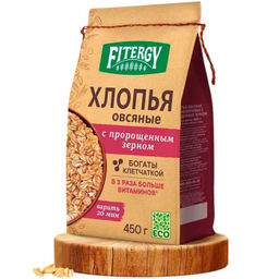 ЯС Fitergy Хлопья овсяные цельнозерн с пророщен зерн 450г