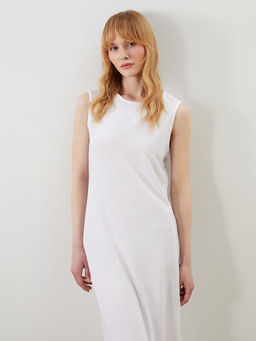 Kad?n Bisiklet Yaka D?z Elbise Astar?