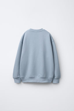 FLOCKED SLOGAN SWEATSHIRT - Zara фото 2