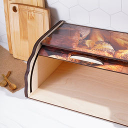 Хлебница деревянная Доляна «Ржаное поле», 38.3×28×17.3 см