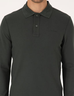Koyu Haki Slim Fit Sweatshirt - Pierre cardin фото 6