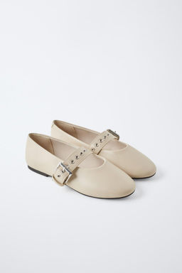 BALLET FLATS WITH BUCKLE - Zara фото 2