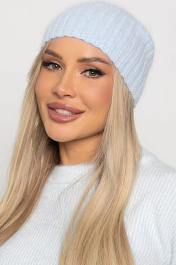 Шапка однослойная Большой город (нежно-голубая) Ш26-4М