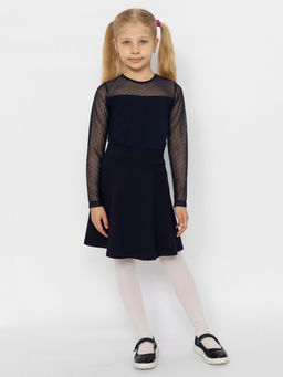 CRB wear/CWJG 63598-41 Джемпер для девочки,темно-синий/Ex.Cherubino  фото 3